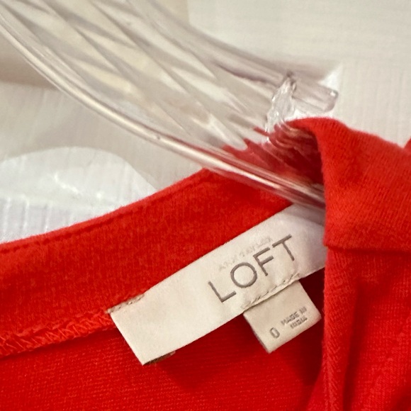 Beautiful Ann Taylor LOFT Red Dress - Size 0 - Picture 3 of 4
